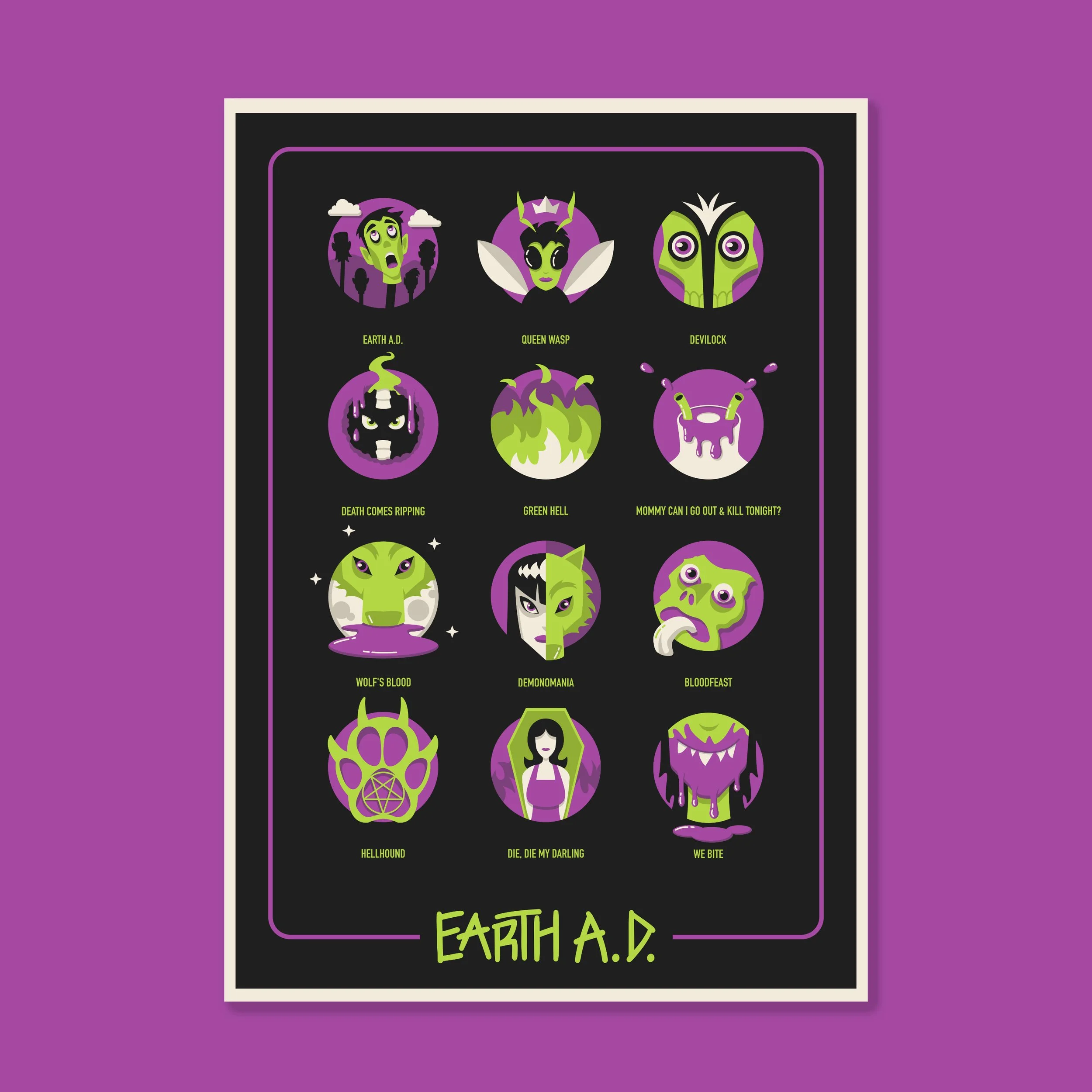 The Misfits Earth A.D. Album Art — Kevin Gentilcore
